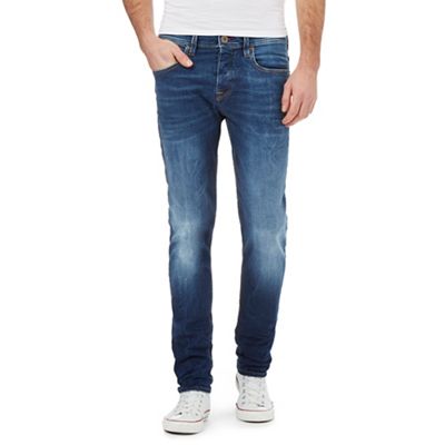 Voi Navy mid wash skinny fit jeans